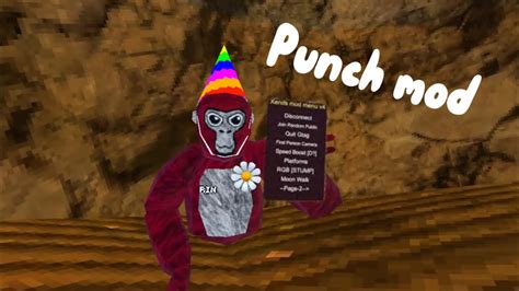 software This guide has way more details about modding but also about how to install mods on the Quest. . Gorilla tag punch mod